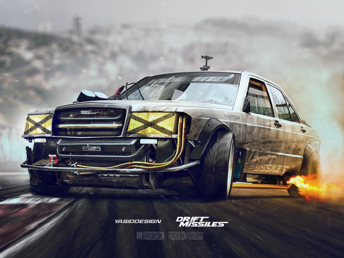Автомобиль Мерседес, Drift missile