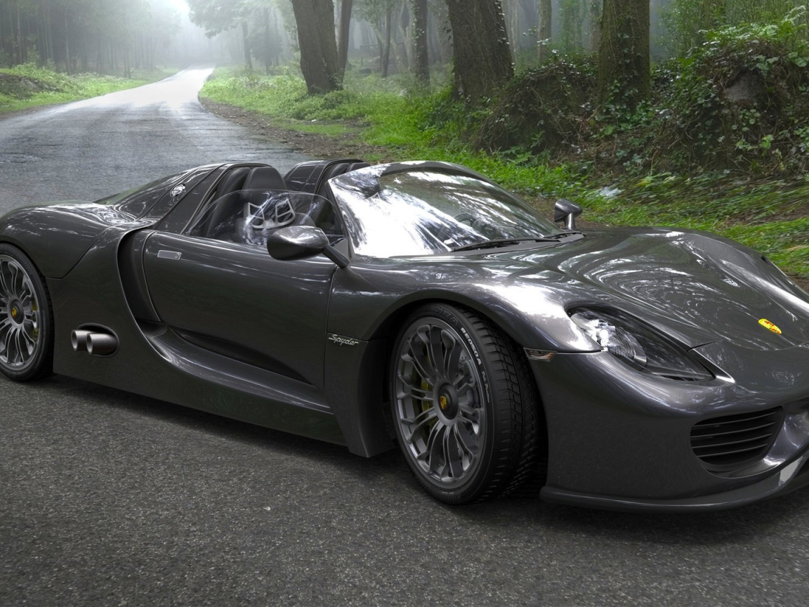 Двухместный автомобиль Porsche 918 Spyder