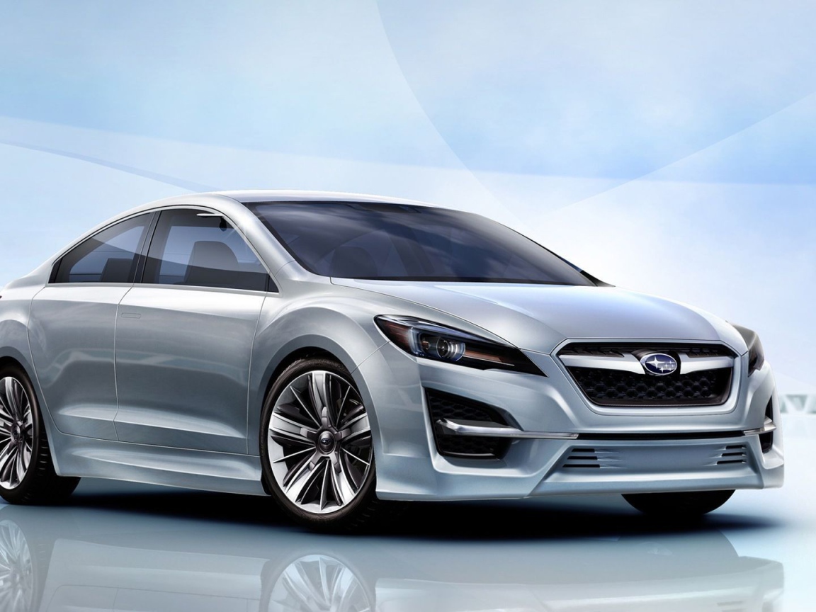 Серебристый концепт Subaru