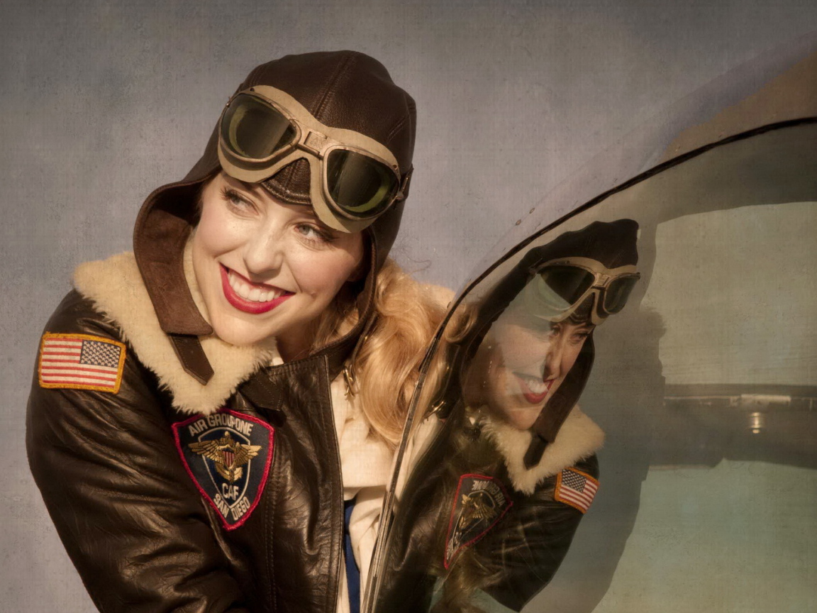 Американская девушка пилот