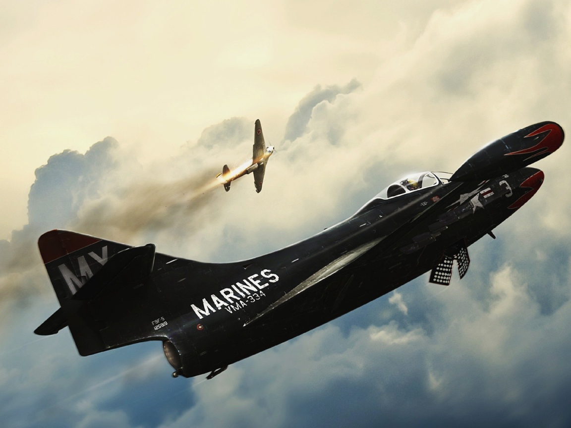 Черный самолет морской авиации