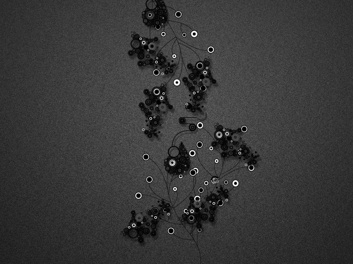 Абстрактные точки на сером фоне