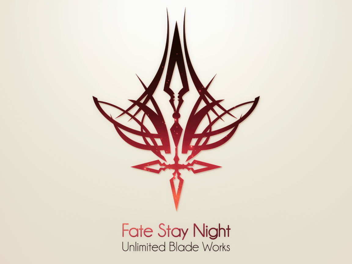 Символ аниме Ночь прибытия на сером фоне