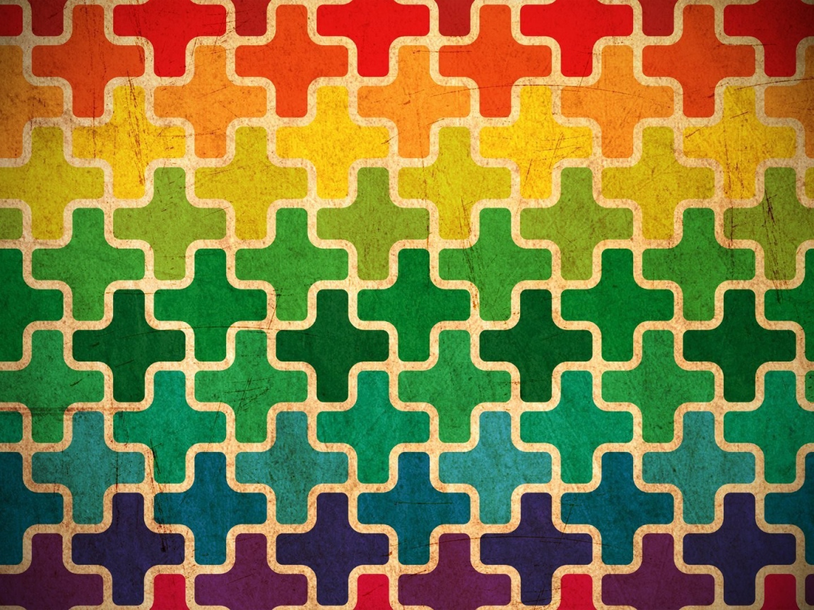 Фон из разноцветных крестиков