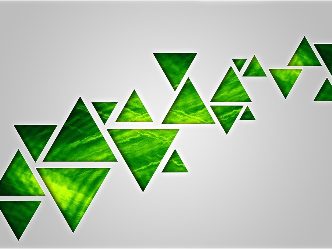 Фон из зеленых треугольников