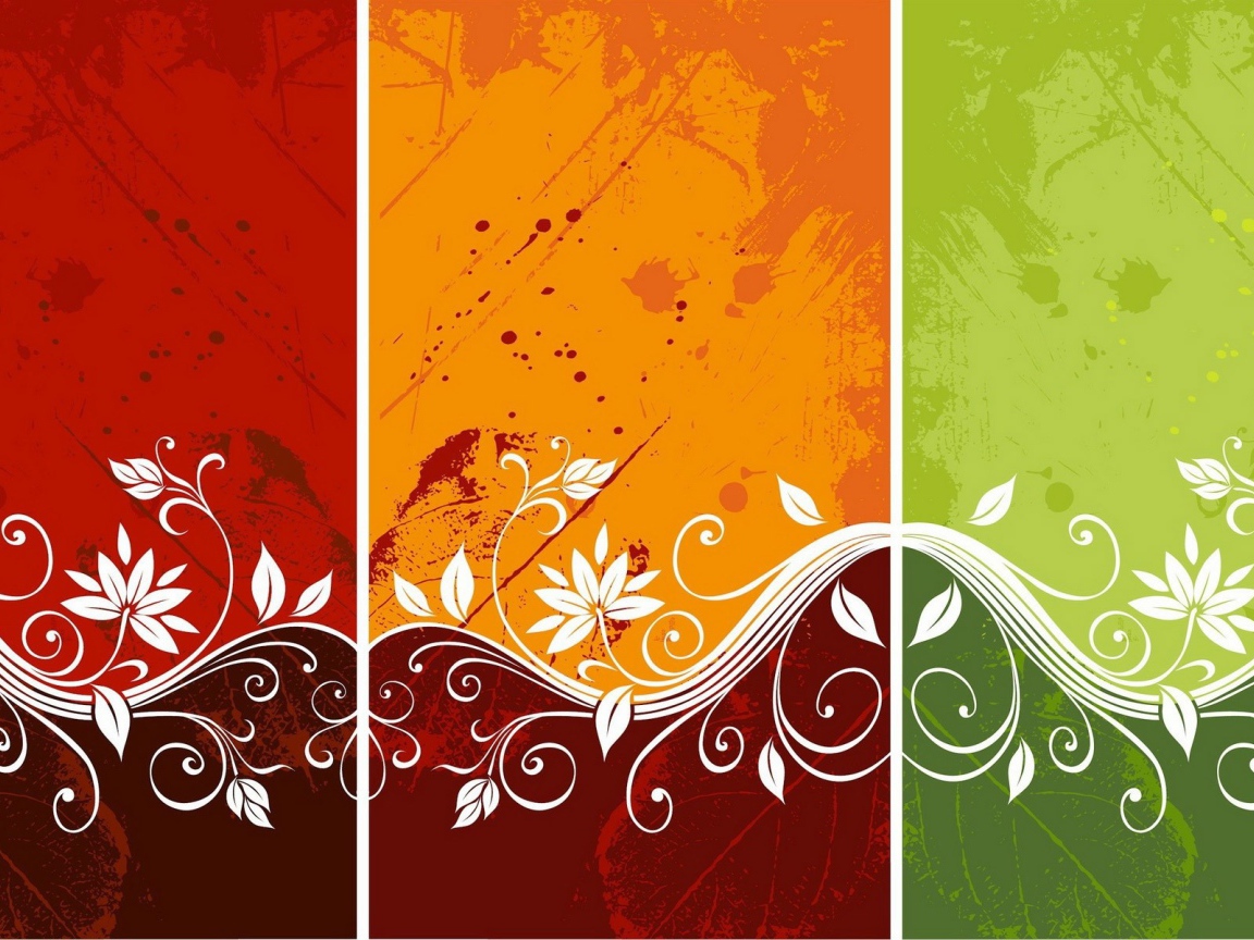 Фон с орнаментом из цветов