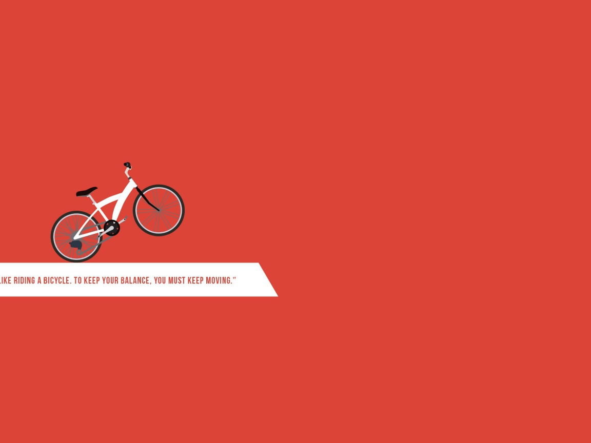 Велосипед, красный фон