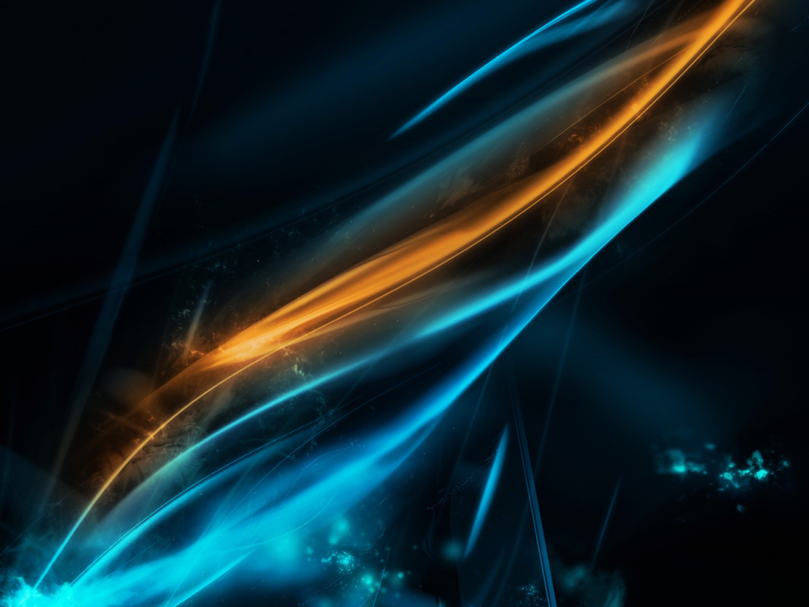 Синий и оранжевый свет