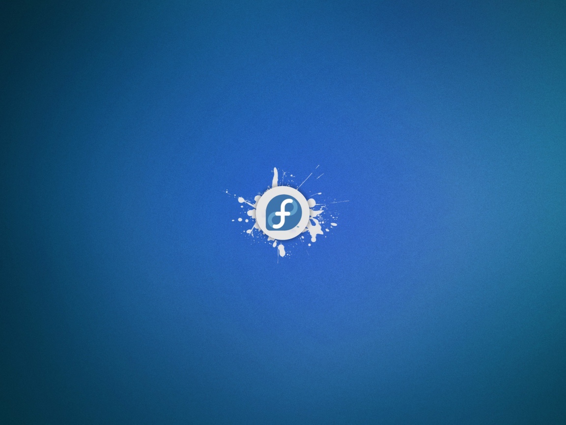 Голубой фон Fedora