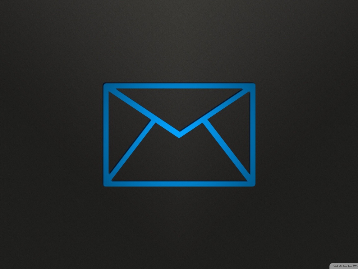 Голубое письмо, черный фон