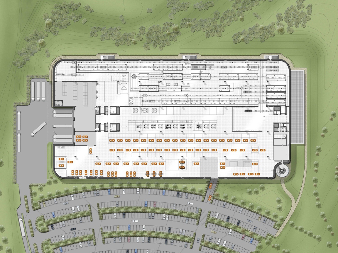Рабочий чертеж фабрики