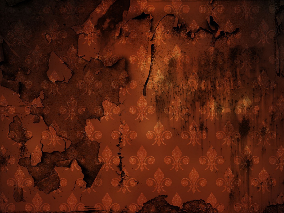 Обгоревшие коричневые обои