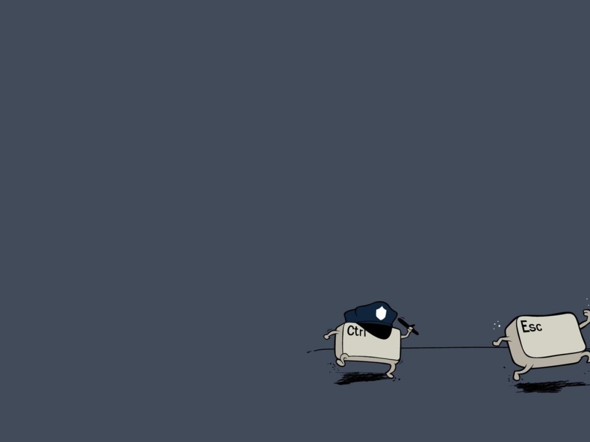 Кнопка полицейский гонится за кнопкой нарушителем