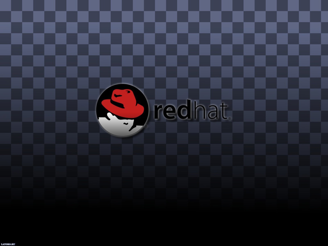 Клетчатый фон ОС Red Hat