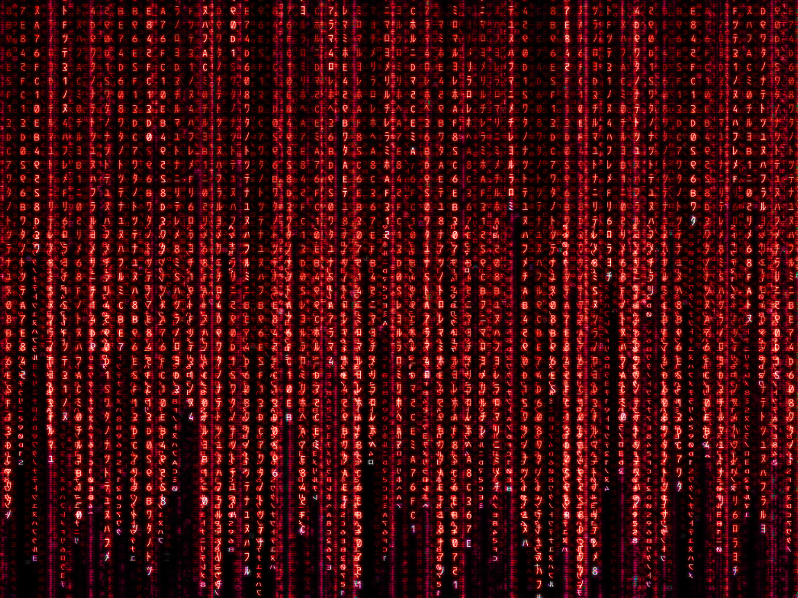 Код Матрицы, красный цвет