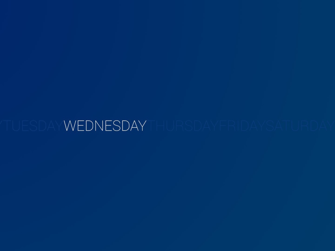 День недели среда