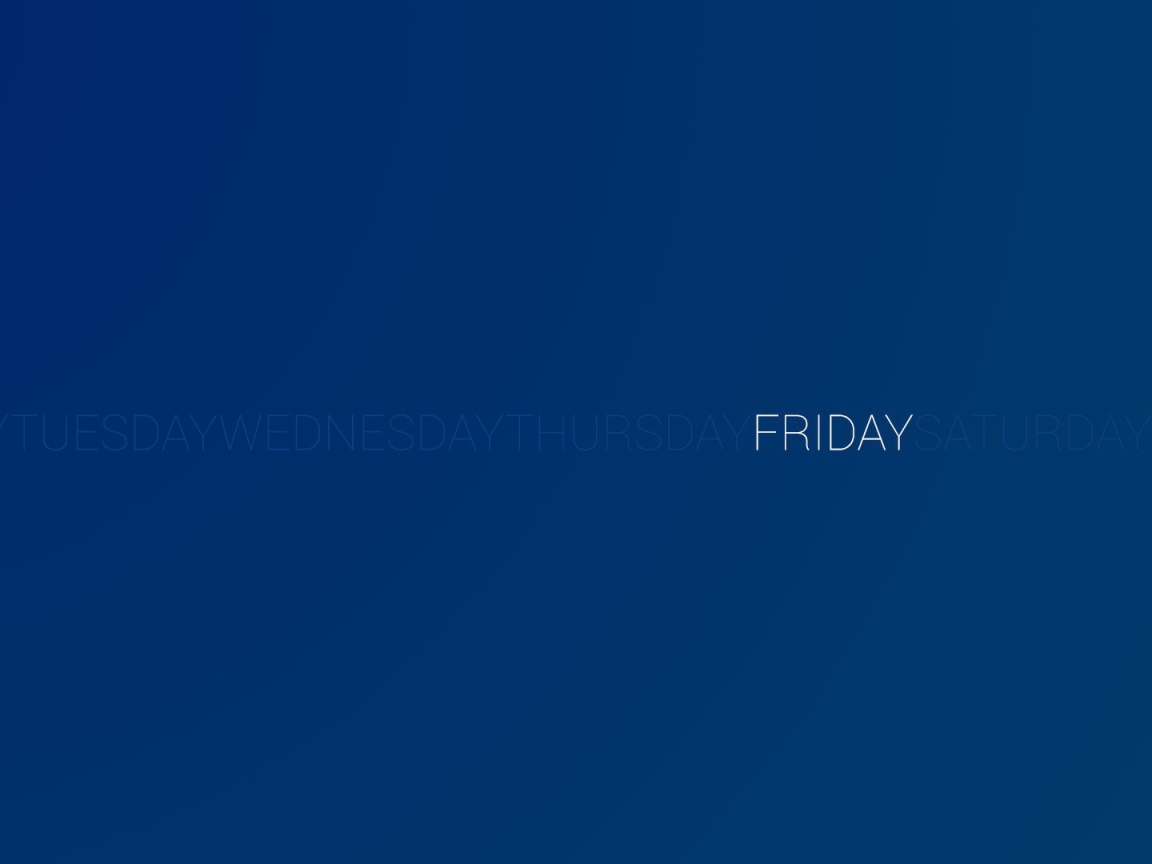 День недели пятница