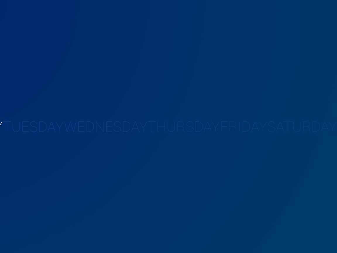 День недели понедельник