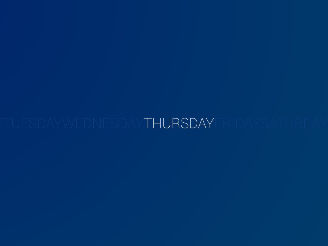 День недели четверг