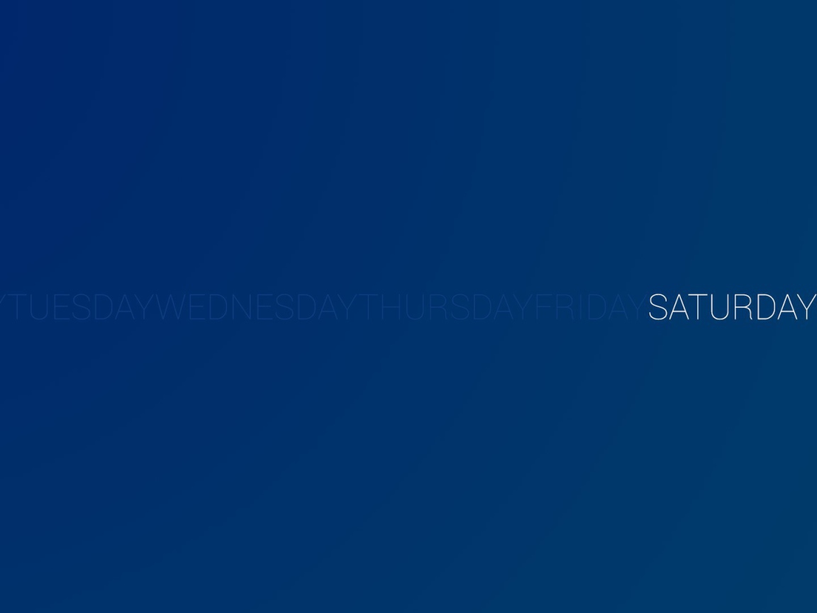 День недели суббота