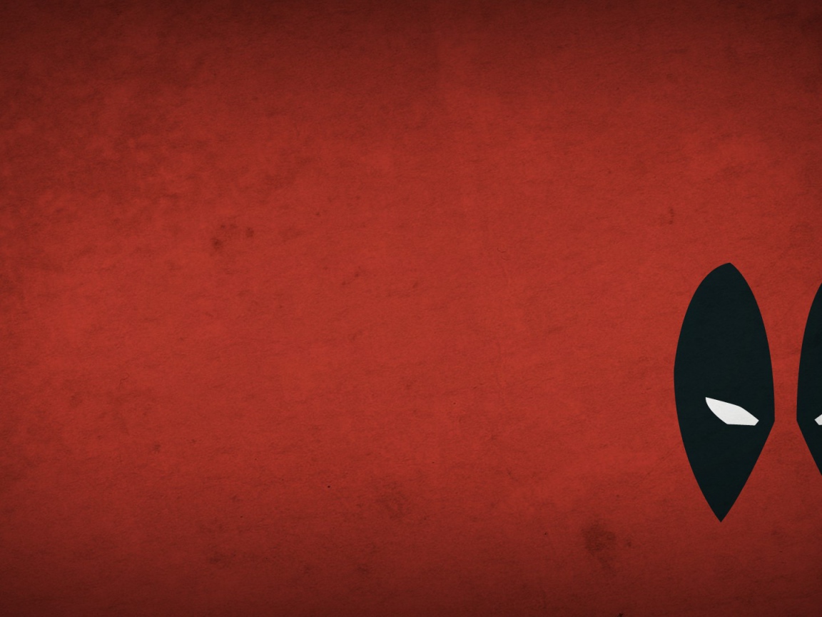 Глаза Дэдпула, красный фон