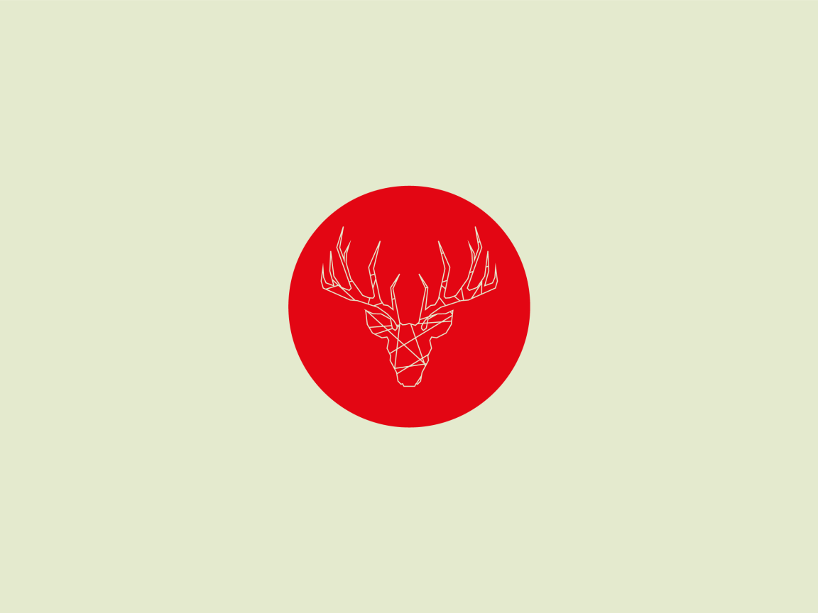 Олень на флаге Японии