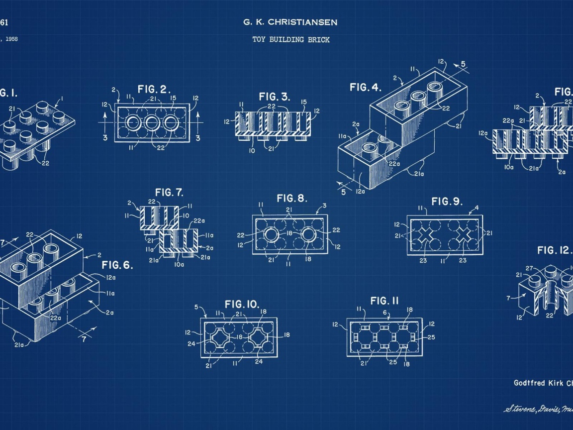 Чертеж фигурок ЛЕГО