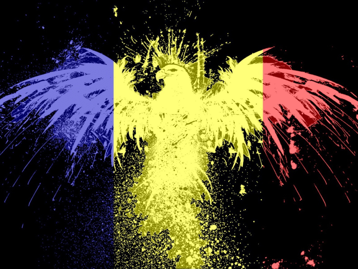 Орел на черном фоне, Румыния