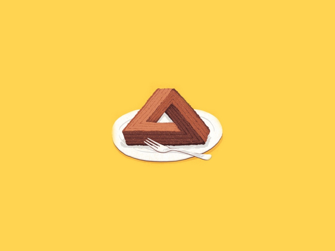 Бесконечный кекс, желтый фон