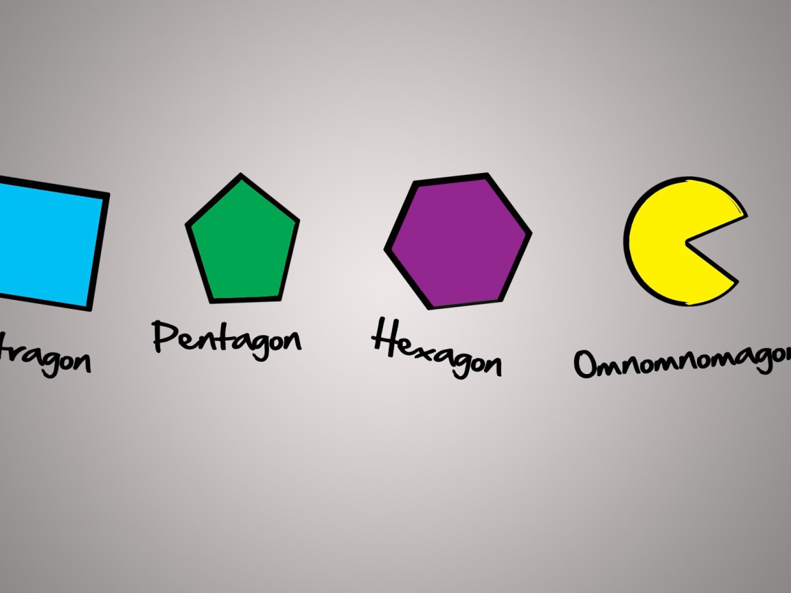 Геометрические фигуры на сером фоне