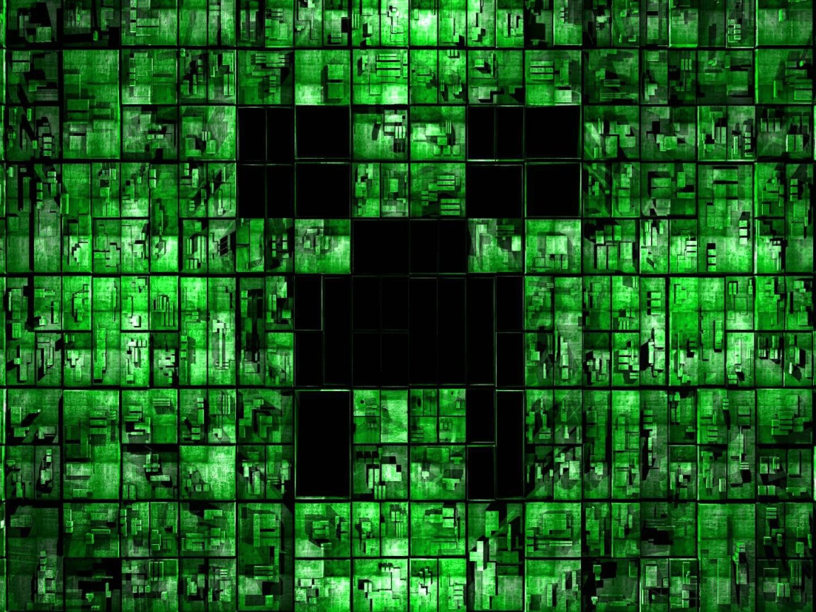 Зеленый фон, Minecraft