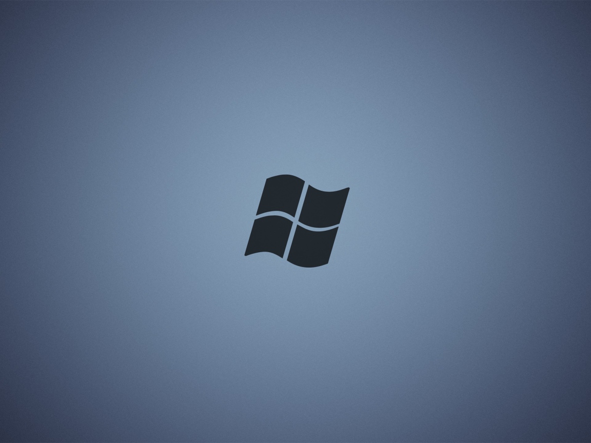 Серый логотип Майкрософт, сине-серый фон