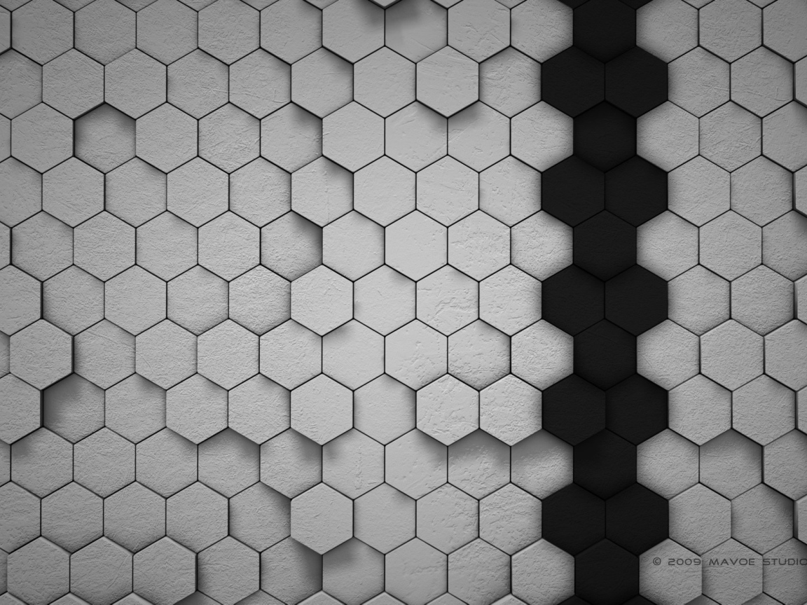 Пчелиные соты, серый фон