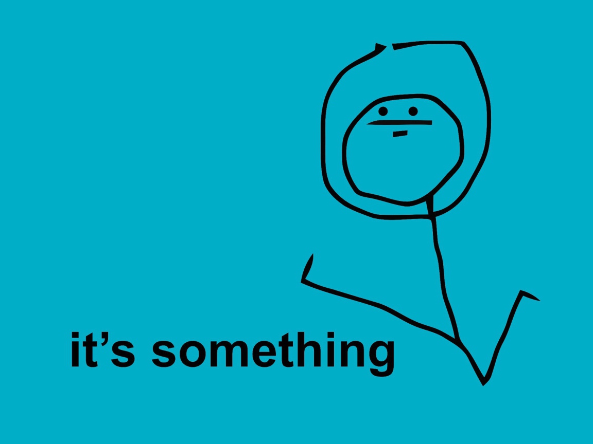 Это что-то, голубой фон