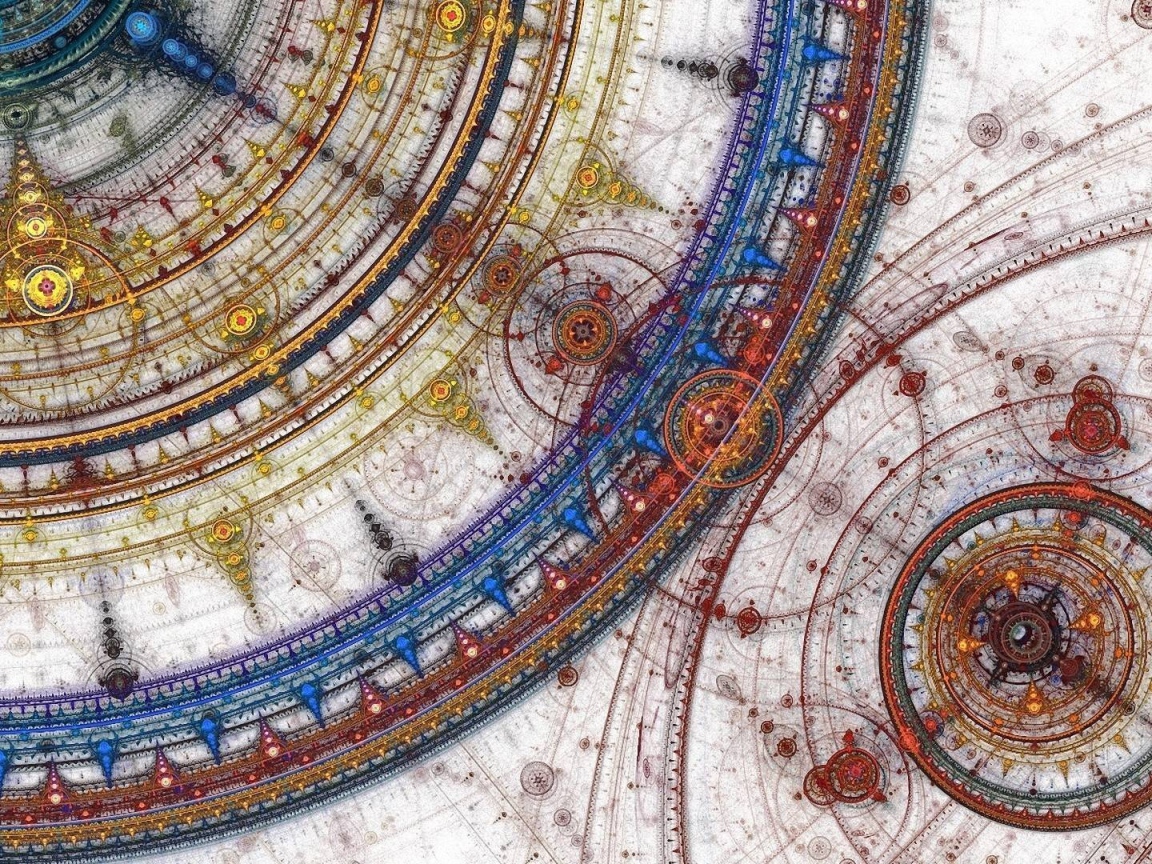 Старинная карта солнечной системы