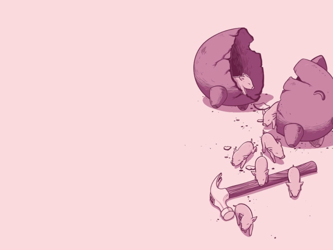 Копилка с поросятами