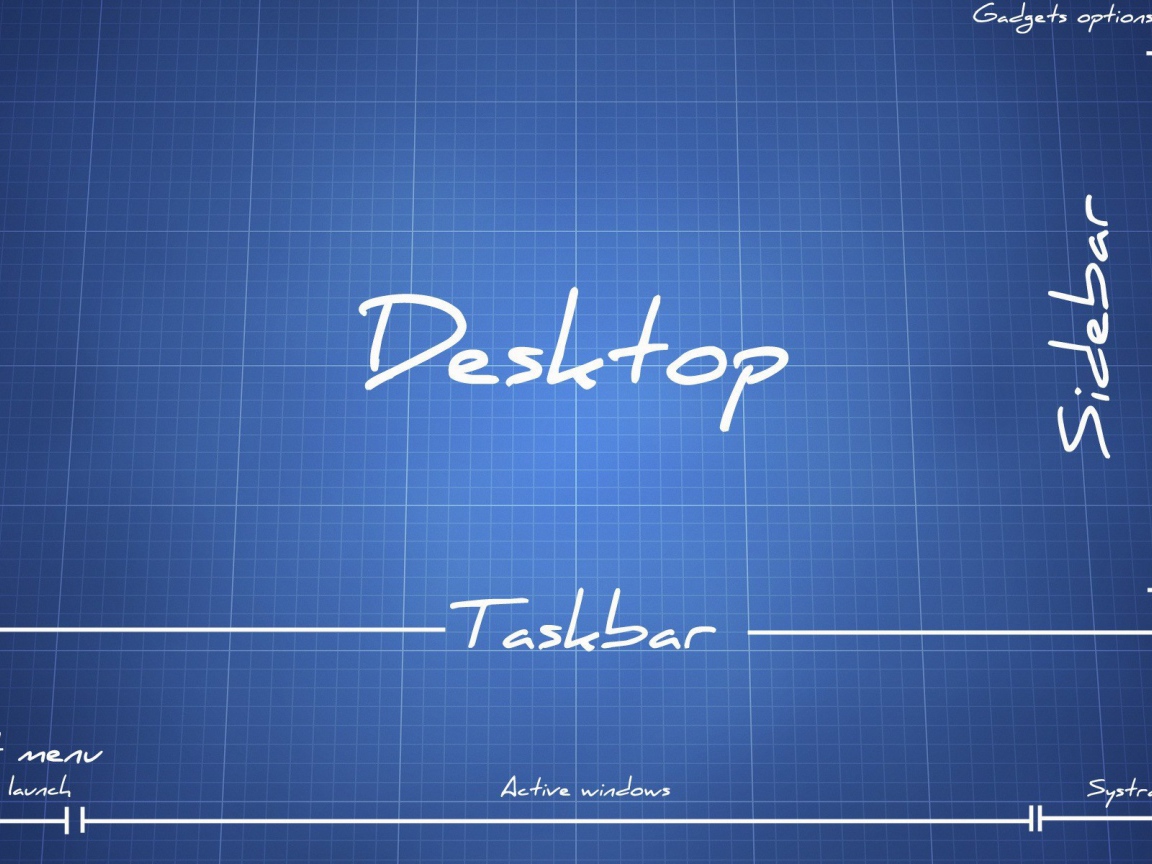 Чертеж рабочего стола