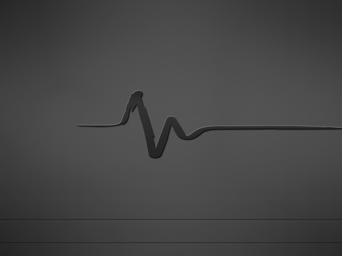 Пульс, серый фон