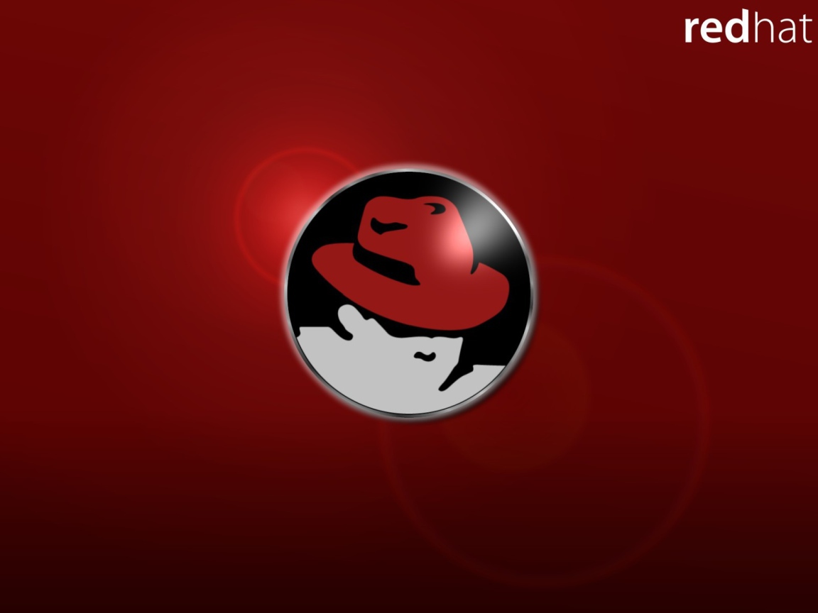 Красный фон ОС Red Hat