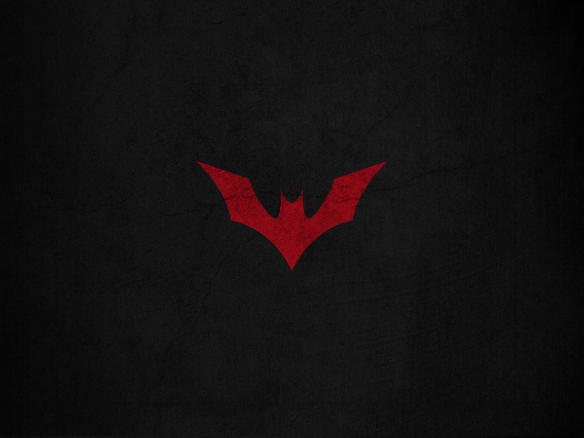 Красная летучая мышь, черный фон
