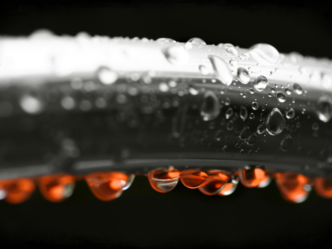 Красные капли на черном фоне