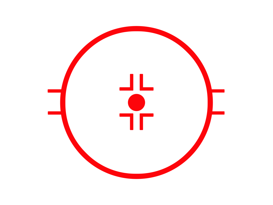 Красная мишень на белом фоне