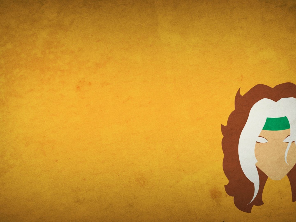 Руж из комикса, оранжевый фон