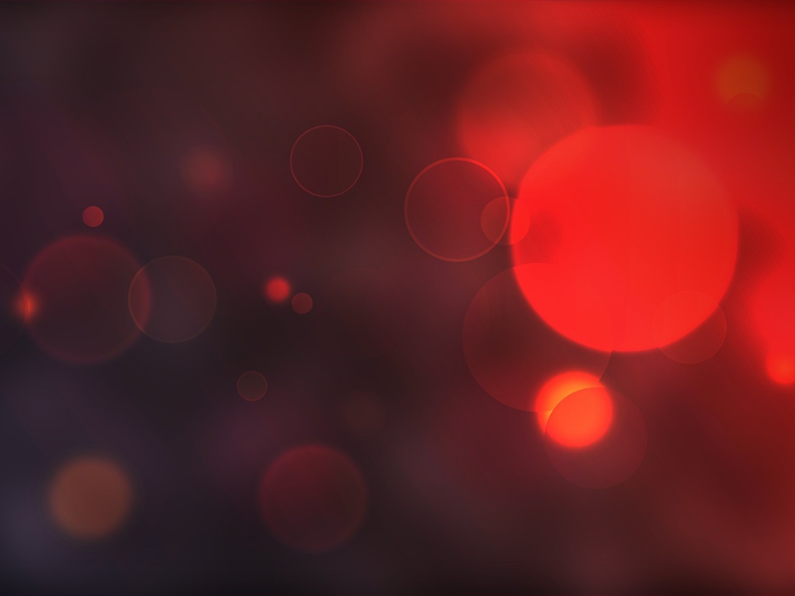 Круглые блики, красный фон