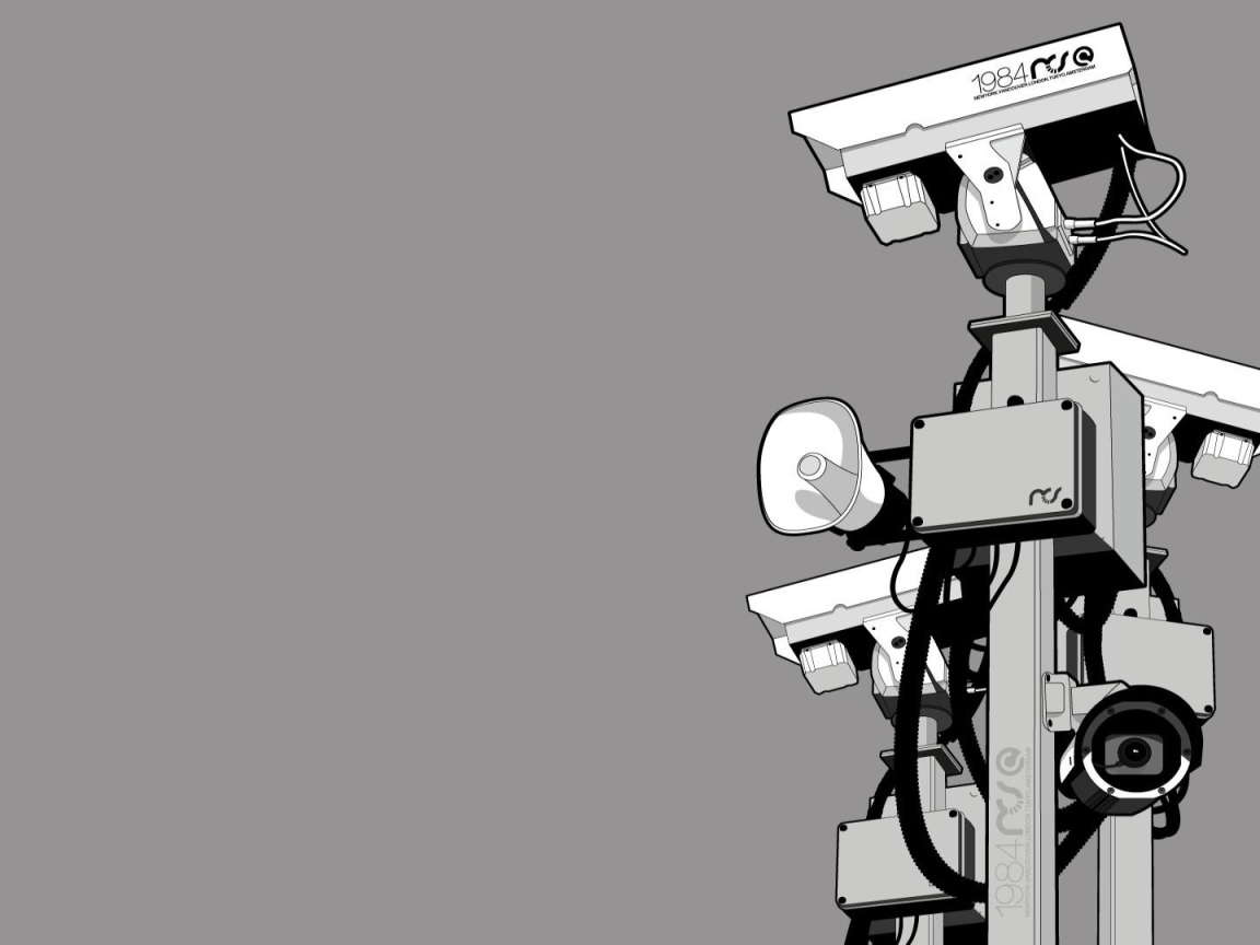 Камеры слежения, серый фон