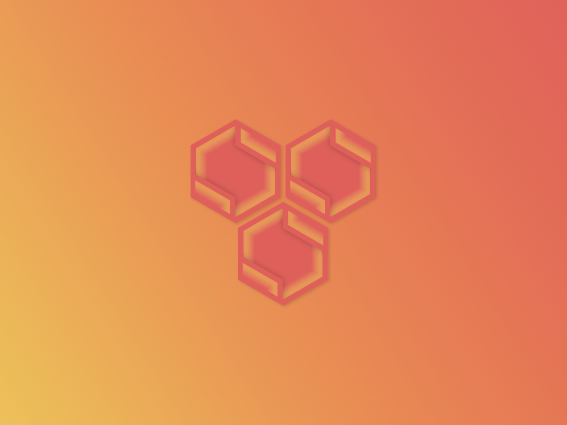 Символ соты на оранжевом фоне