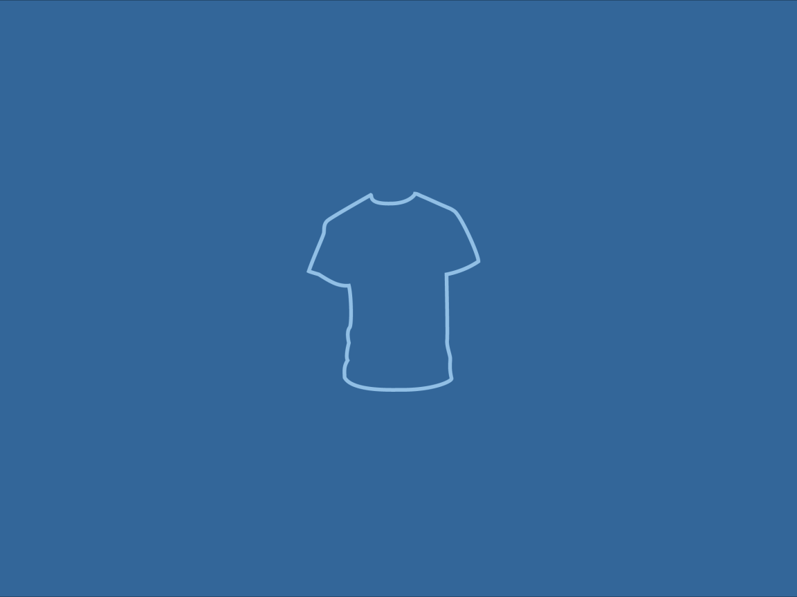 Футболка, голубой фон