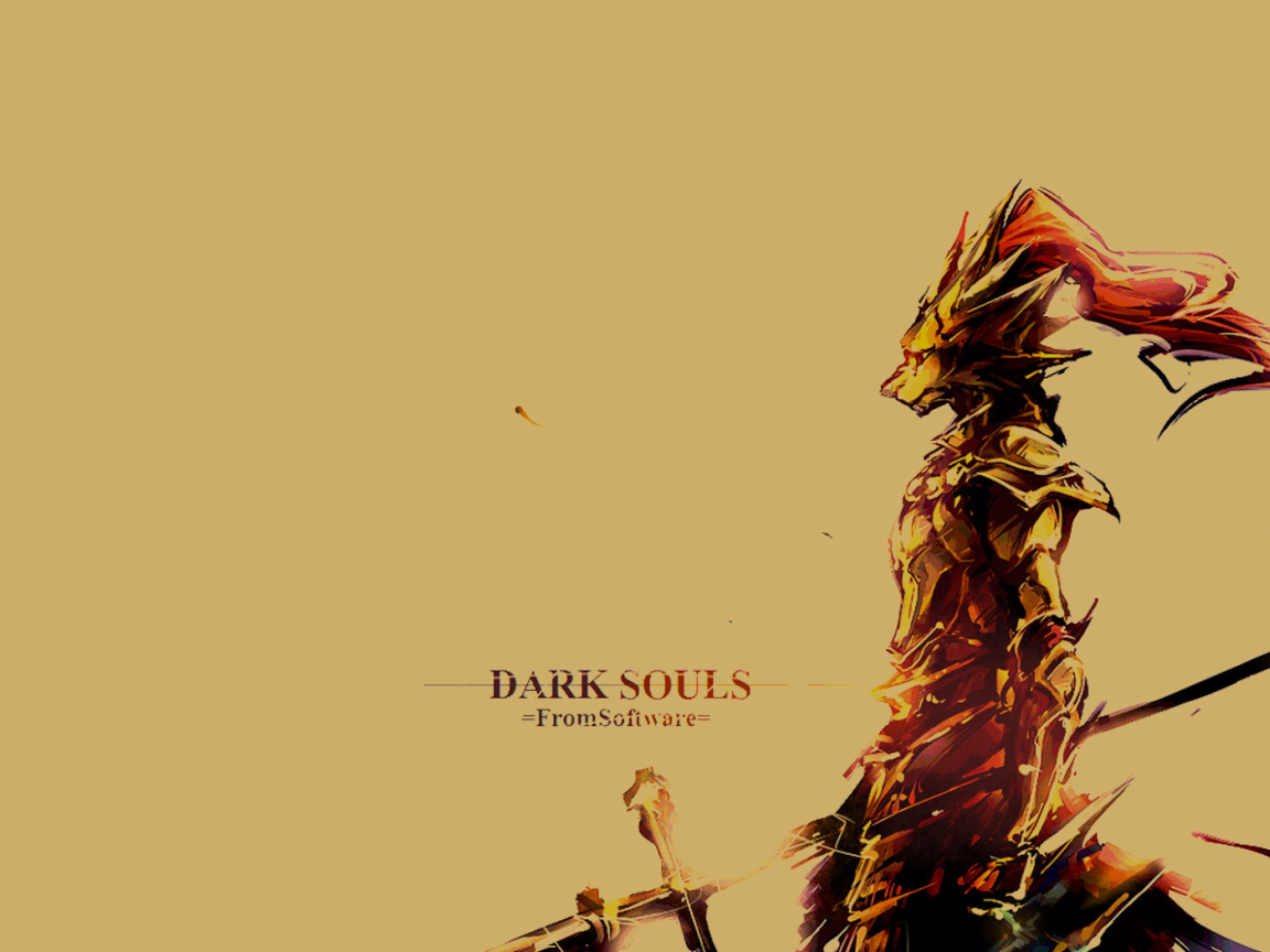 Игра Dark Souls, бежевый фон