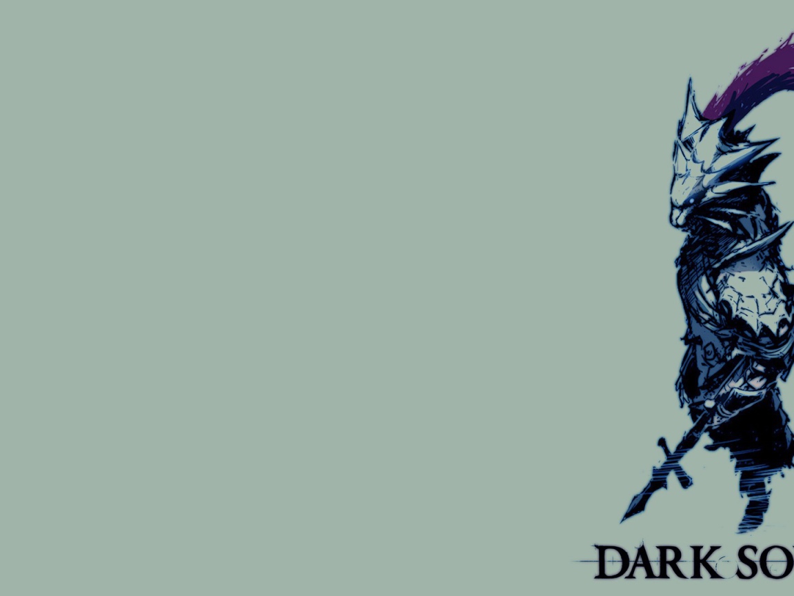 Игра Dark Souls голубой фон