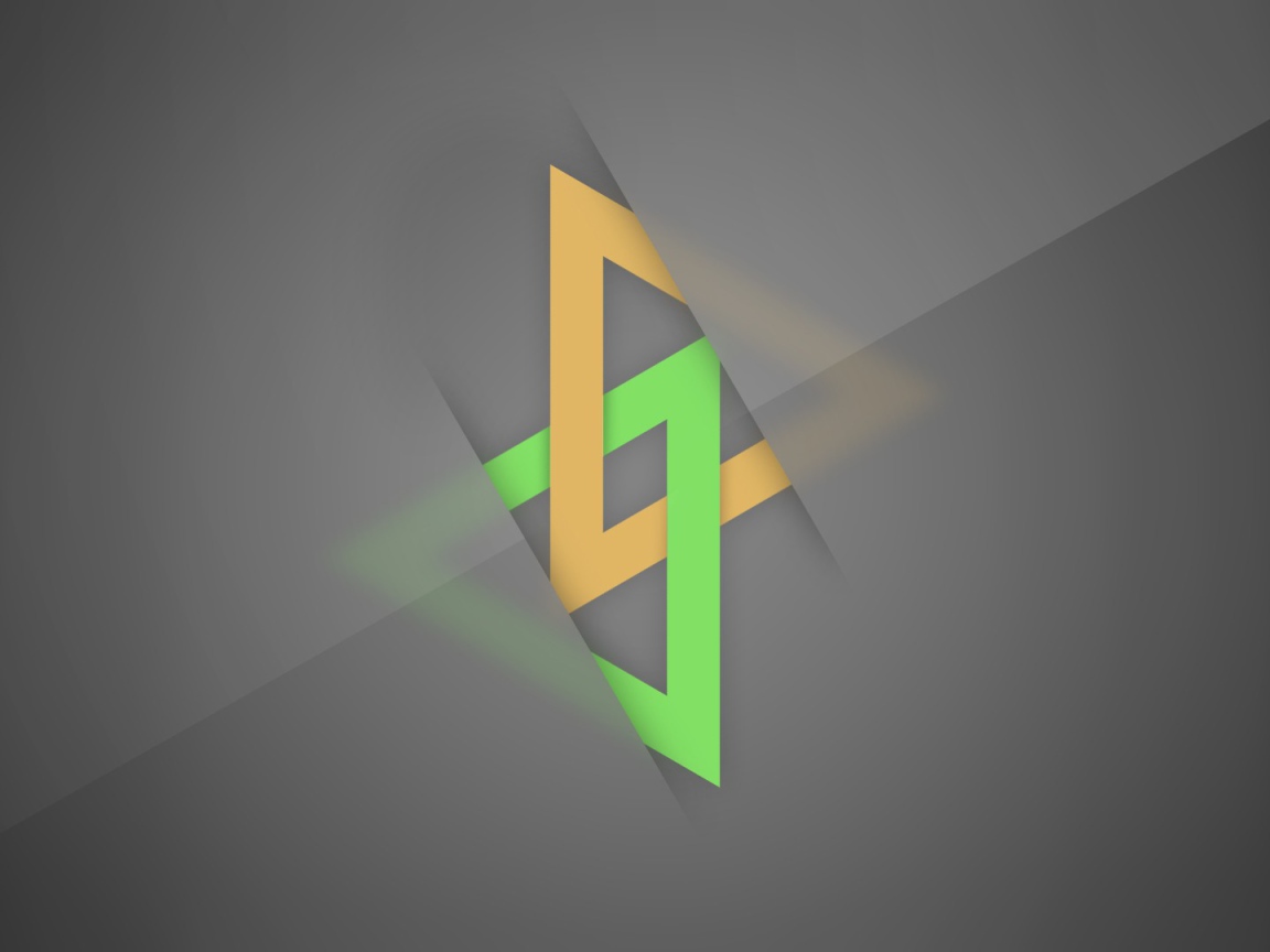 Пересечение треугольников, серый фон